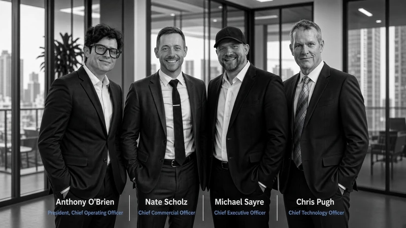 ForgePoint’s leadership team: Anthony O’Brien, President, Chief Operating Officer; Nate Scholz, Chief Commercial Officer; Michael Sayre, Chief Executive Officer; Chris Pugh, Chief Technology Officer